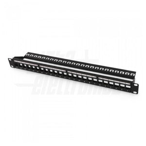 Pannello Patch Metallo 19 Pollici 24 porte 1U Armadi Rack per Moduli Keystone