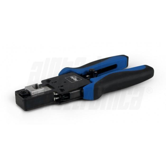 Pinza crimpatrice professionale in acciaio per lan ethernet RJ45 con tecnologia passante serie PRO - Oniroview