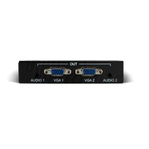 Sdoppiatore vga attivo splitter 2 uscite, 1 ingresso + audio amplificato alimentatore incluso - Oniroview