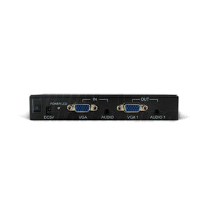 Sdoppiatore vga attivo splitter 4 uscite, 1 ingresso + audio amplificato alimentatore incluso - Oniroview