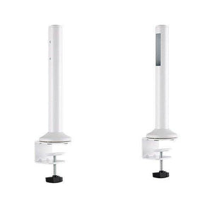 Set di 2 colonne in acciaio per montaggio su scrivania per pannello sistema SlatWall - Con morsetto