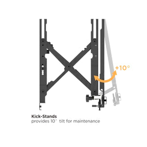 Staffa VideoWall Estensibile per Monitor 45 - 70 Pollici 70kg Vesa 600x400