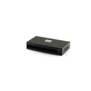 Switch Fast Ethernet - 8FE(PSE)+2FE uplink - 10 porte - PoE Unmanaged - con funzione TVCC
