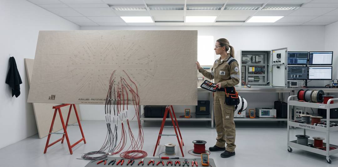 Montaggio kit cielo stellato LED su lastra di cartongesso"