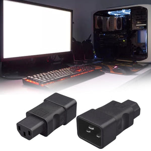 Adattatore Tripolare Alimentazione  IEC320 C13 Femmina C20 Maschio