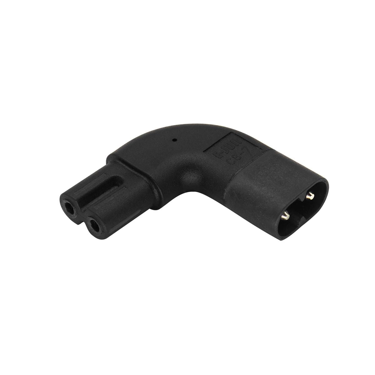 Adattatore di Alimentazione Angolare IEC320 Presa C7 Maschio C8