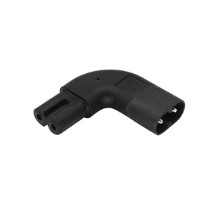 Adattatore di Alimentazione Angolare IEC320 Presa C7 Maschio C8
