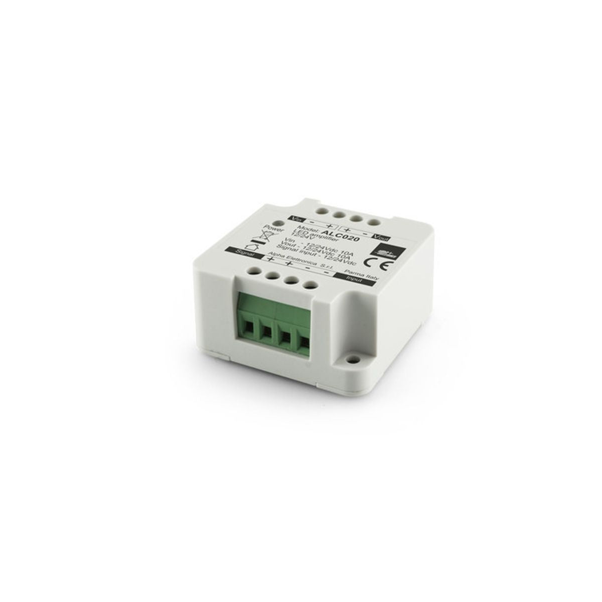 Amplificatore per strisce led monocolore 12/24V 10A