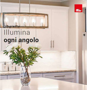 immagine dimostrativa di una cucina con barra led 