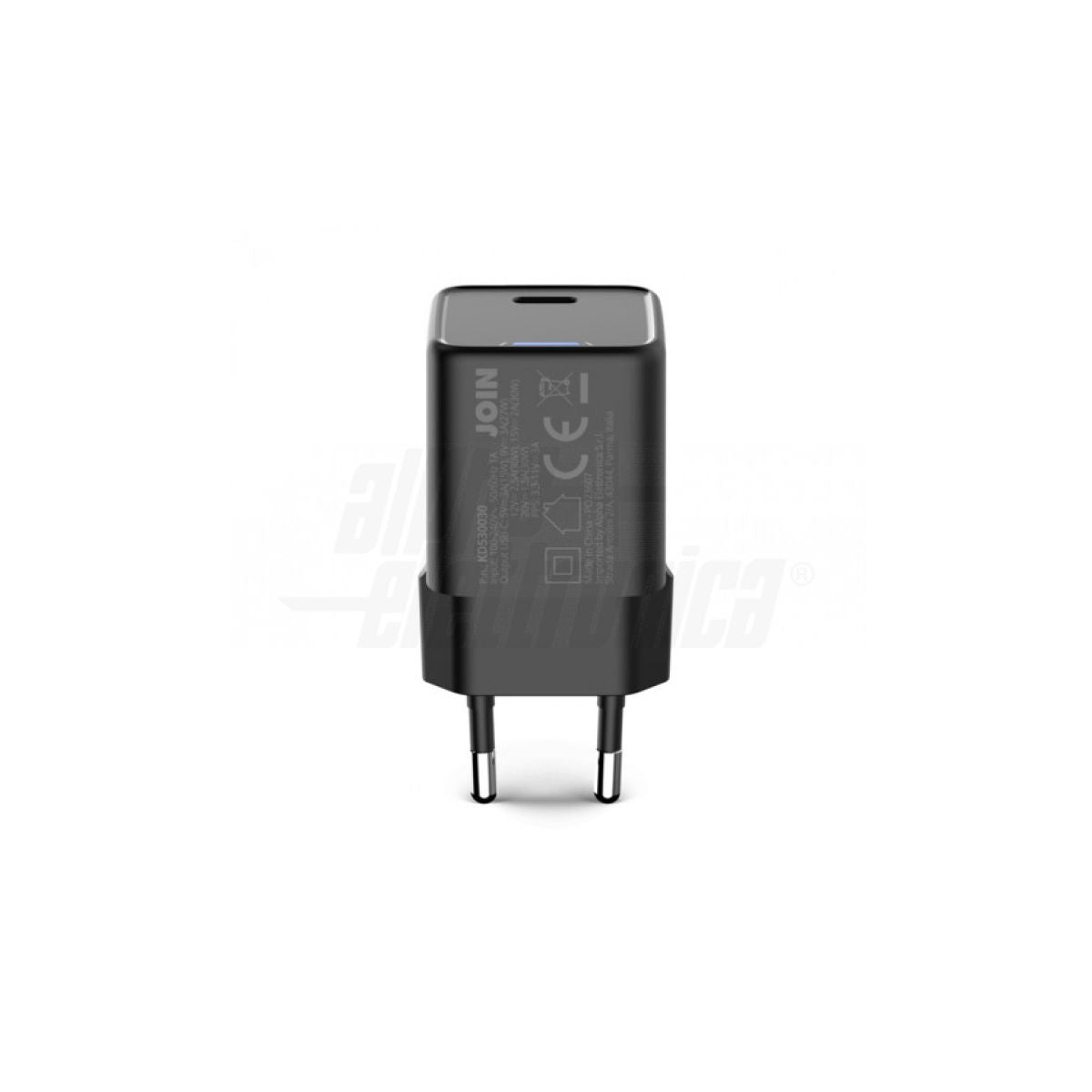 Caricatore USB GaN 30W  1 Porta USB C Nero