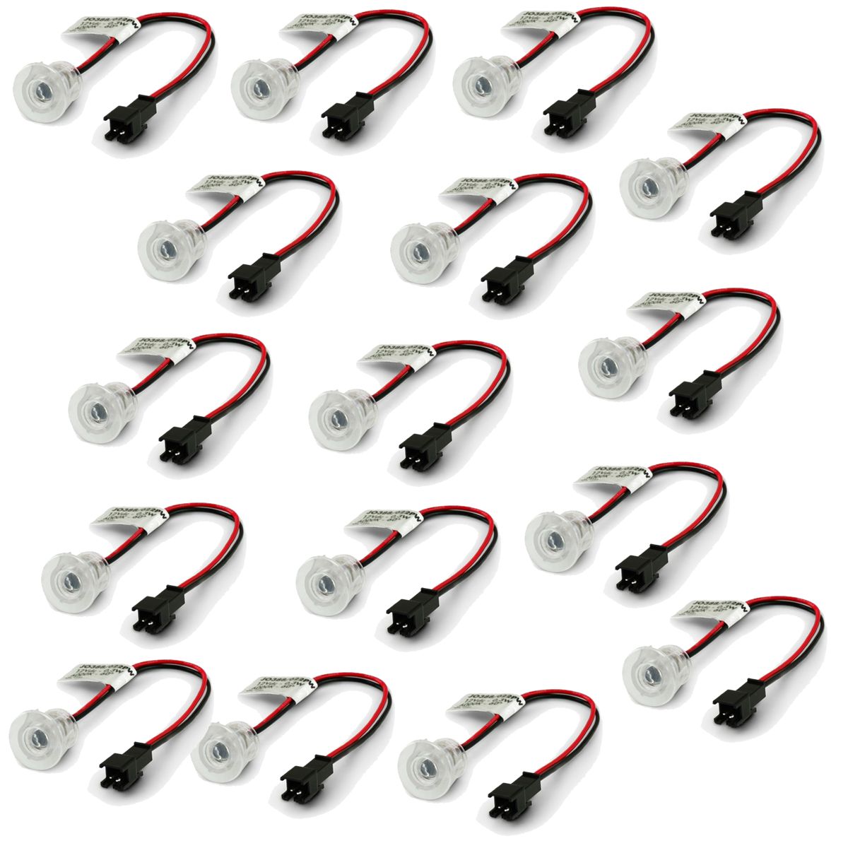 Cielo Stellato Led Kit 50pz Faretto Trasparente da Soffitto per Cartongesso + Alimentatore