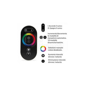 Controller RGB con 17 modalita statiche e dinamiche