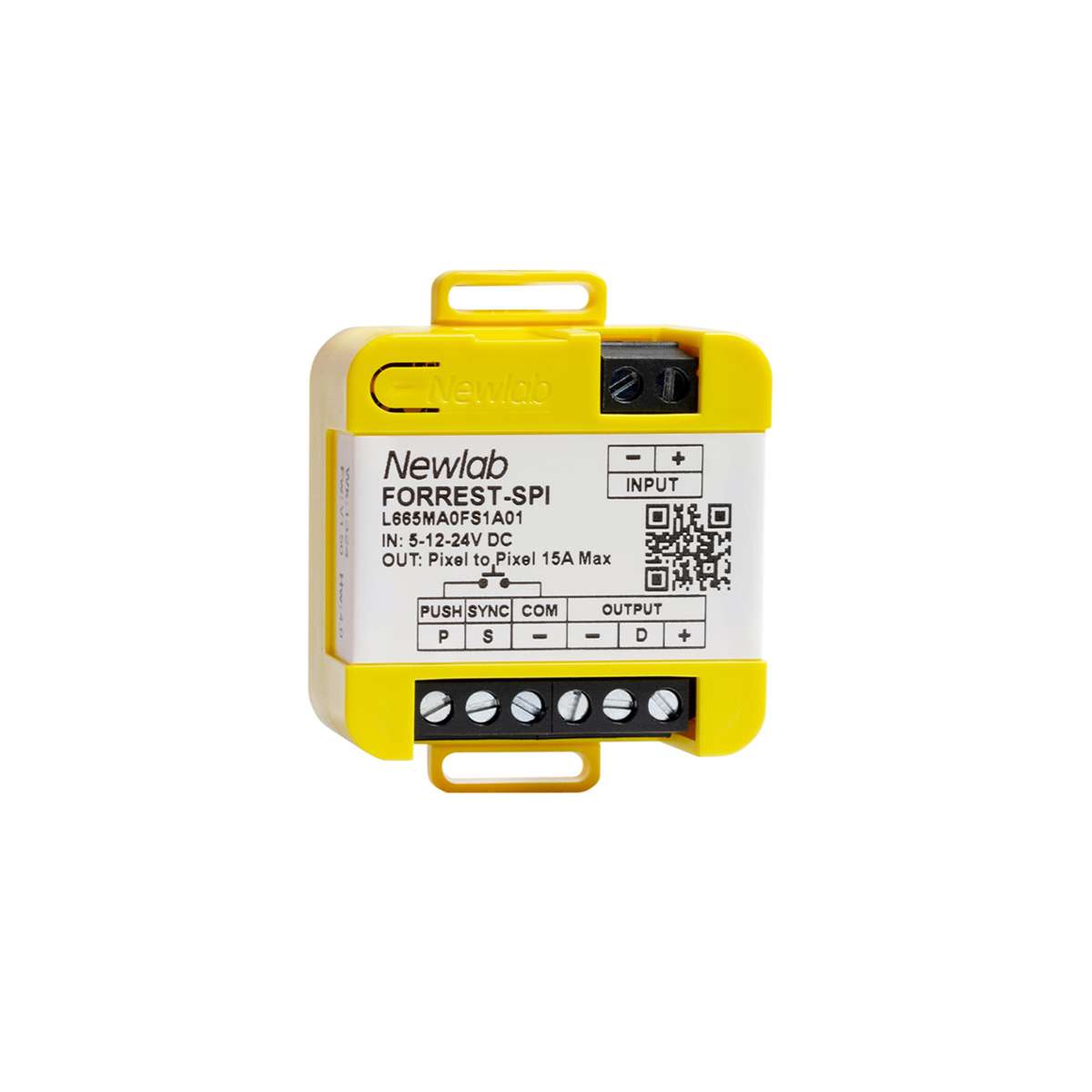 Controller SPI morsetti IN e OUT per bus dati della strip digitale
