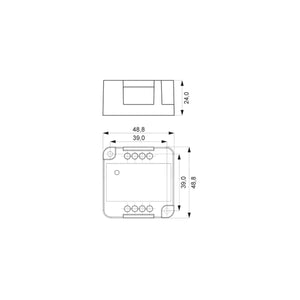 Master controller 1-10V vista frontale corpo bianco
