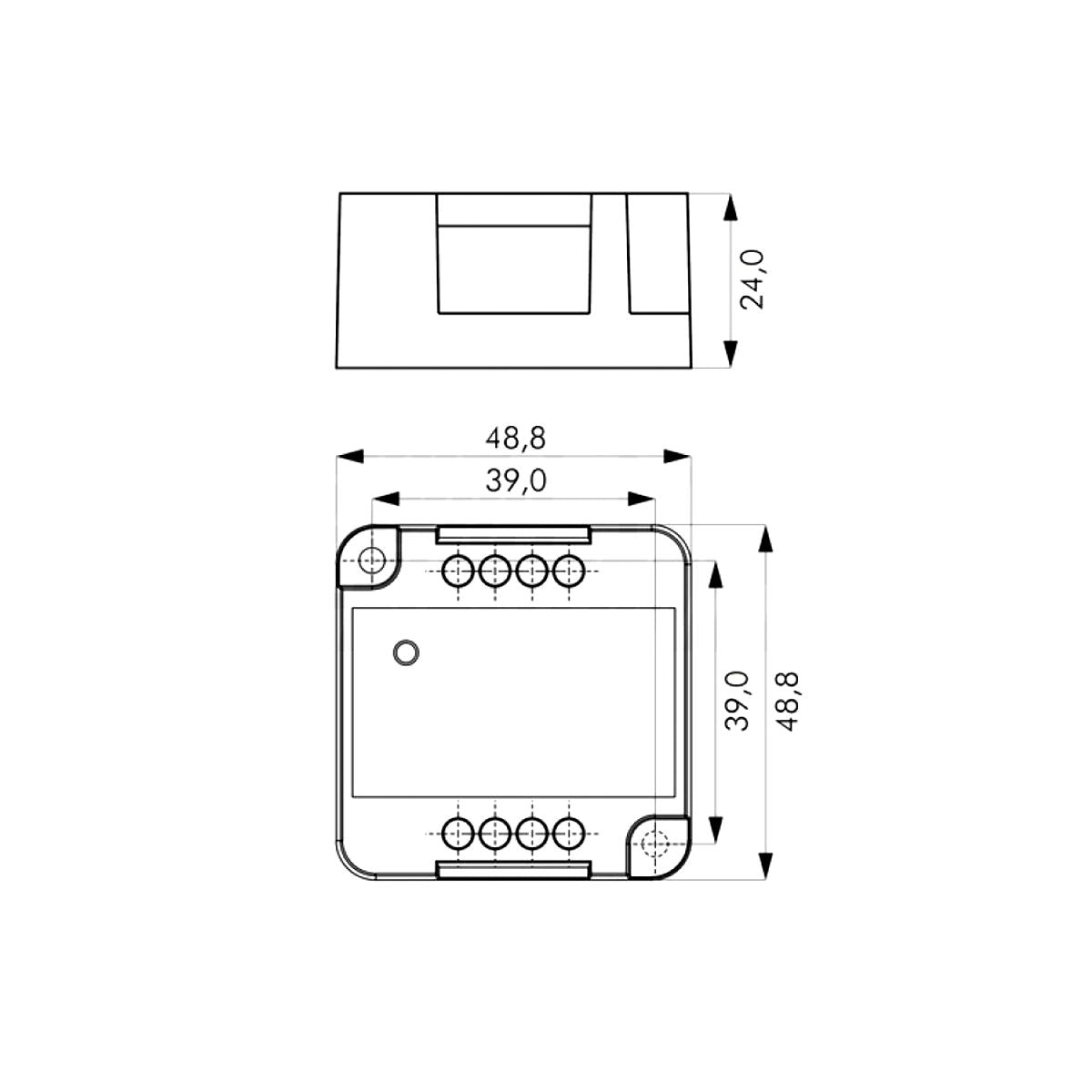 Dimmer led WiFi comandato da app Smart Life e pulsante a muro