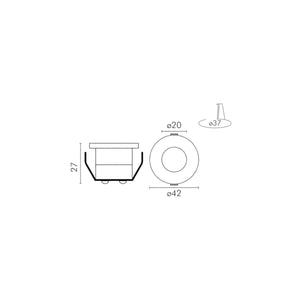Faretto Doccia Cromoterapia IP65 24V 3.5W RGB