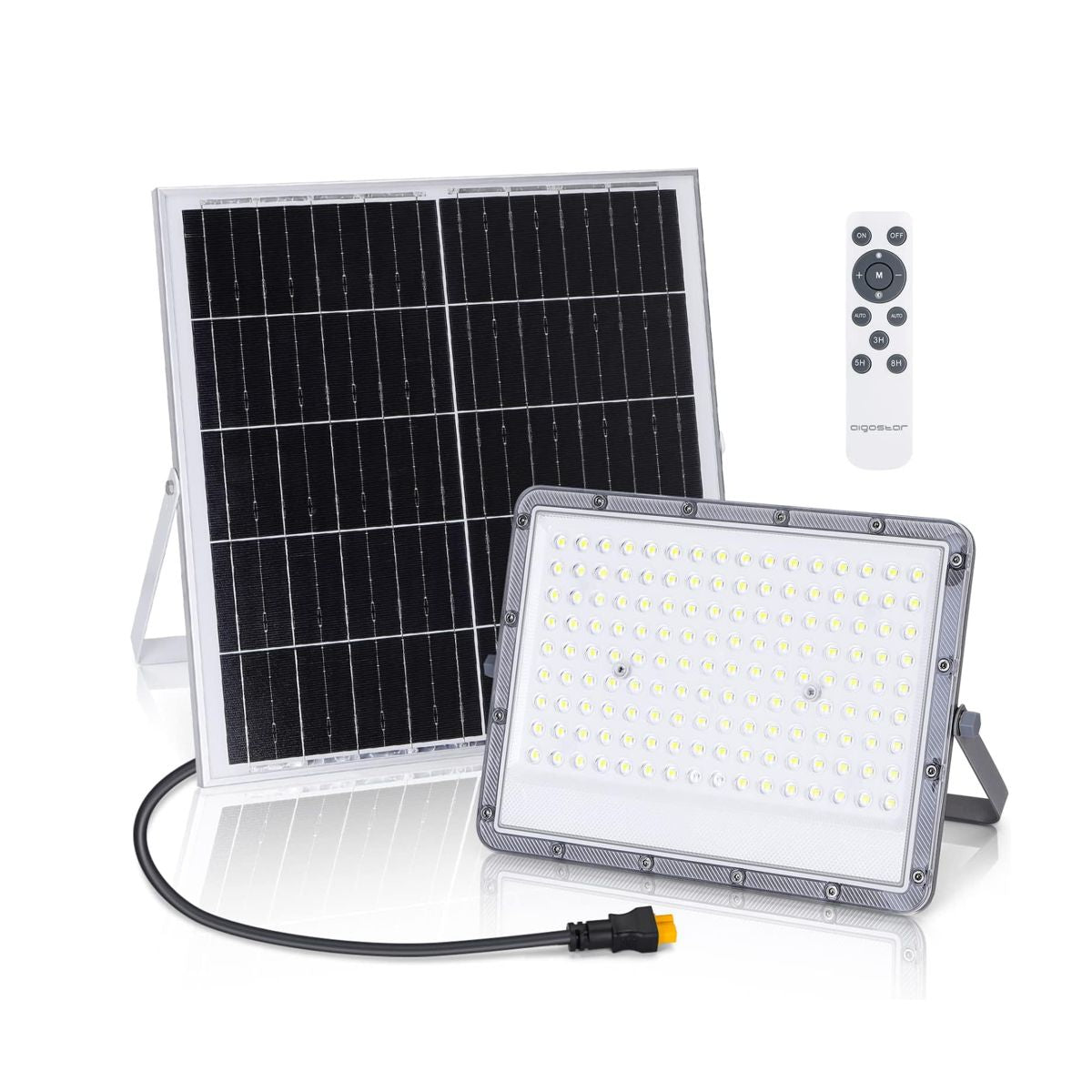 Faro solare Lumix 60W crepuscolare 4000K IP65 1200 lumen