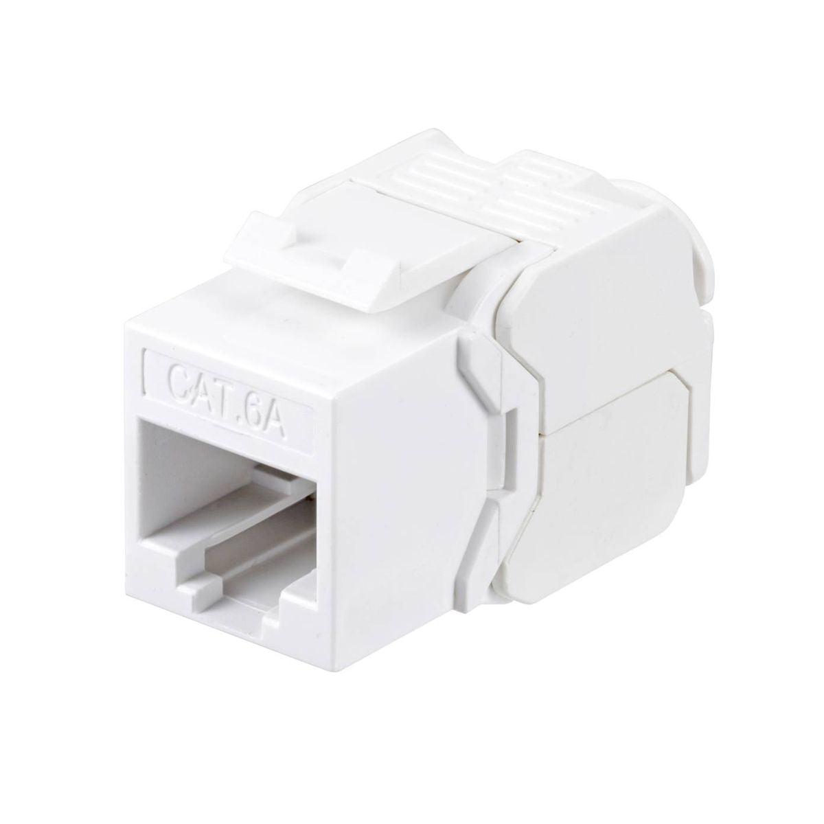 Keystone RJ45 Frutto CAT.6A UTP Crimpaggio Senza Attrezzi Colore Bianco