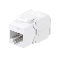 Keystone RJ45 Frutto CAT.6A UTP Crimpaggio Senza Attrezzi Colore Bianco
