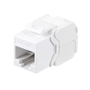 Keystone RJ45 Frutto CAT.6A UTP Crimpaggio Senza Attrezzi Colore Bianco