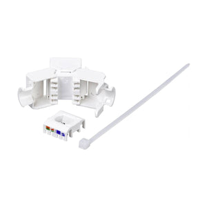 Keystone RJ45 Cat.6 Frutto UTP Crimpaggio Senza Attrezzi Colore Bianco