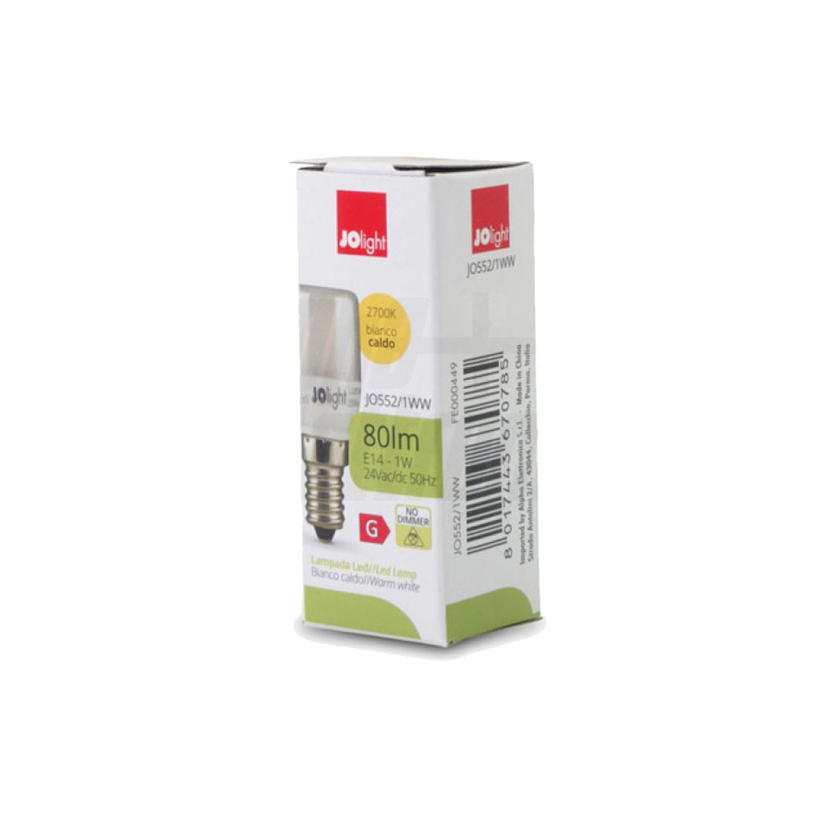 Lampada Led 24V E14 1W Luce Calda Votiva