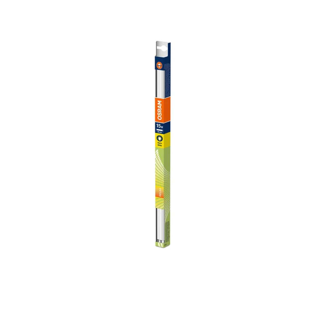 confezione Lampada neon OSRAM T8 15W lunghezza 45cm luce calda 2700K