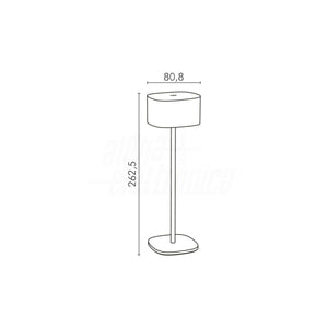 misure Lampada Ricaricabile da Tavolo Caffè USB Led 2W Luce Calda IP44