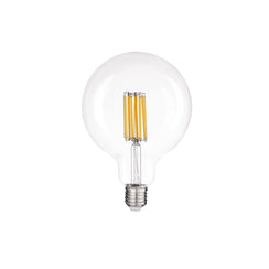Lampadina Led Globo 12W Trasparente Filamento Luce Calda 125mm