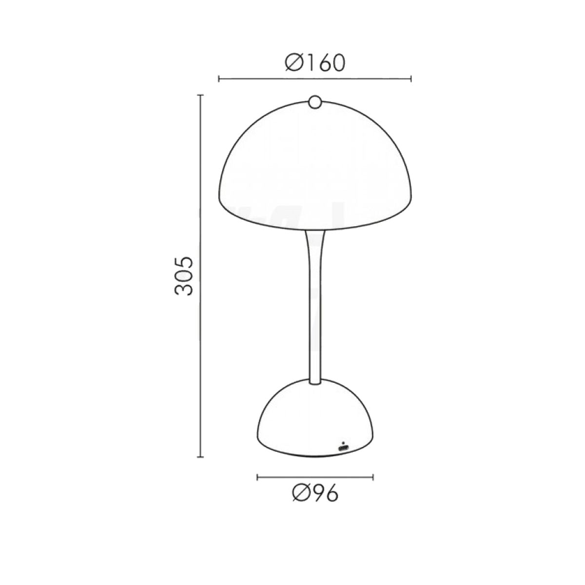 USB Rechargeable Table Lamps LED Wireless Touch Dimmable IP44