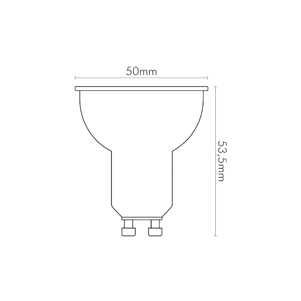 Lampadine Led GU10 Potenti 4000K 6.5W 620 Lumen Luce Naturale