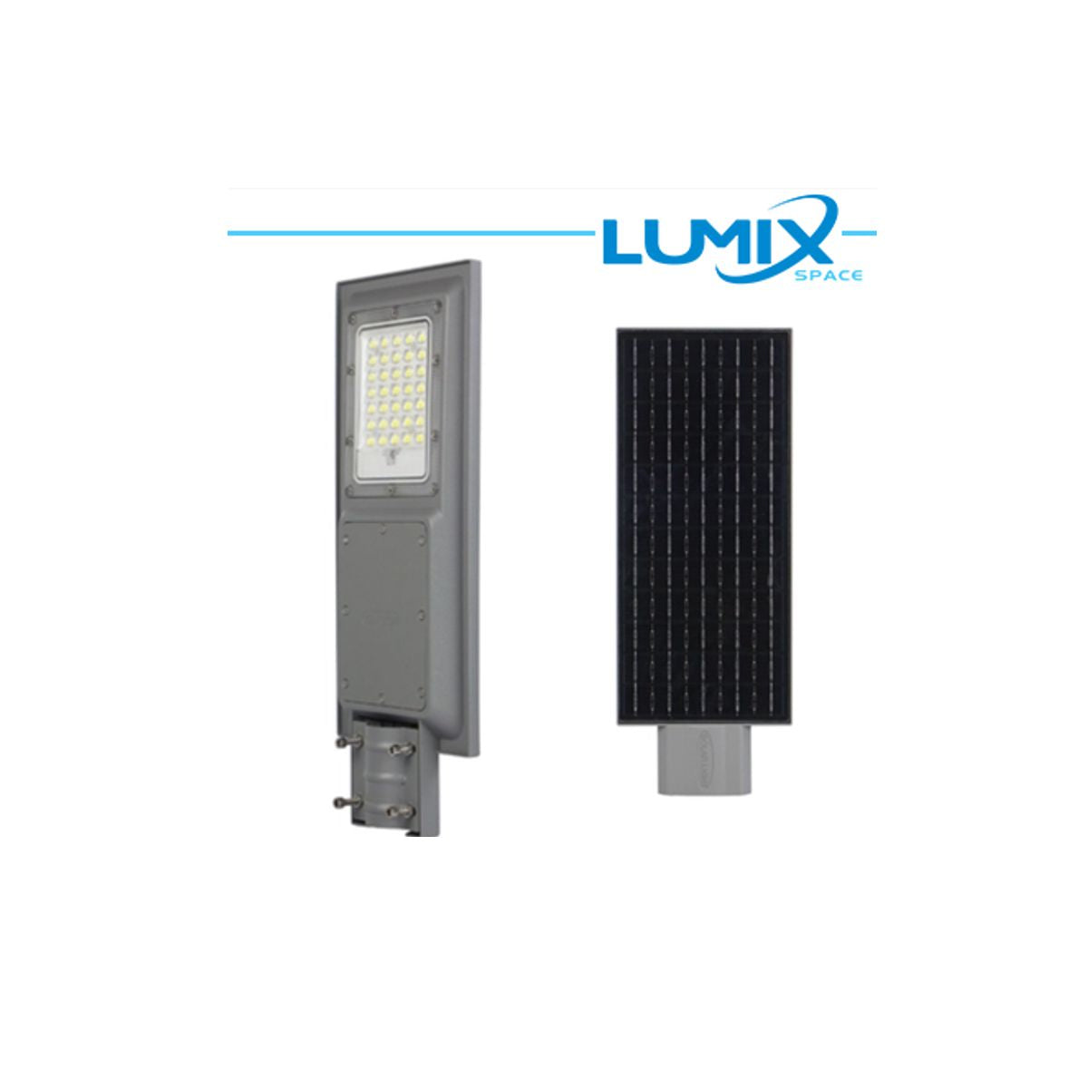 Lampione stradale solare LED con sensore crepuscolare e PIR 900 lumen 4000K