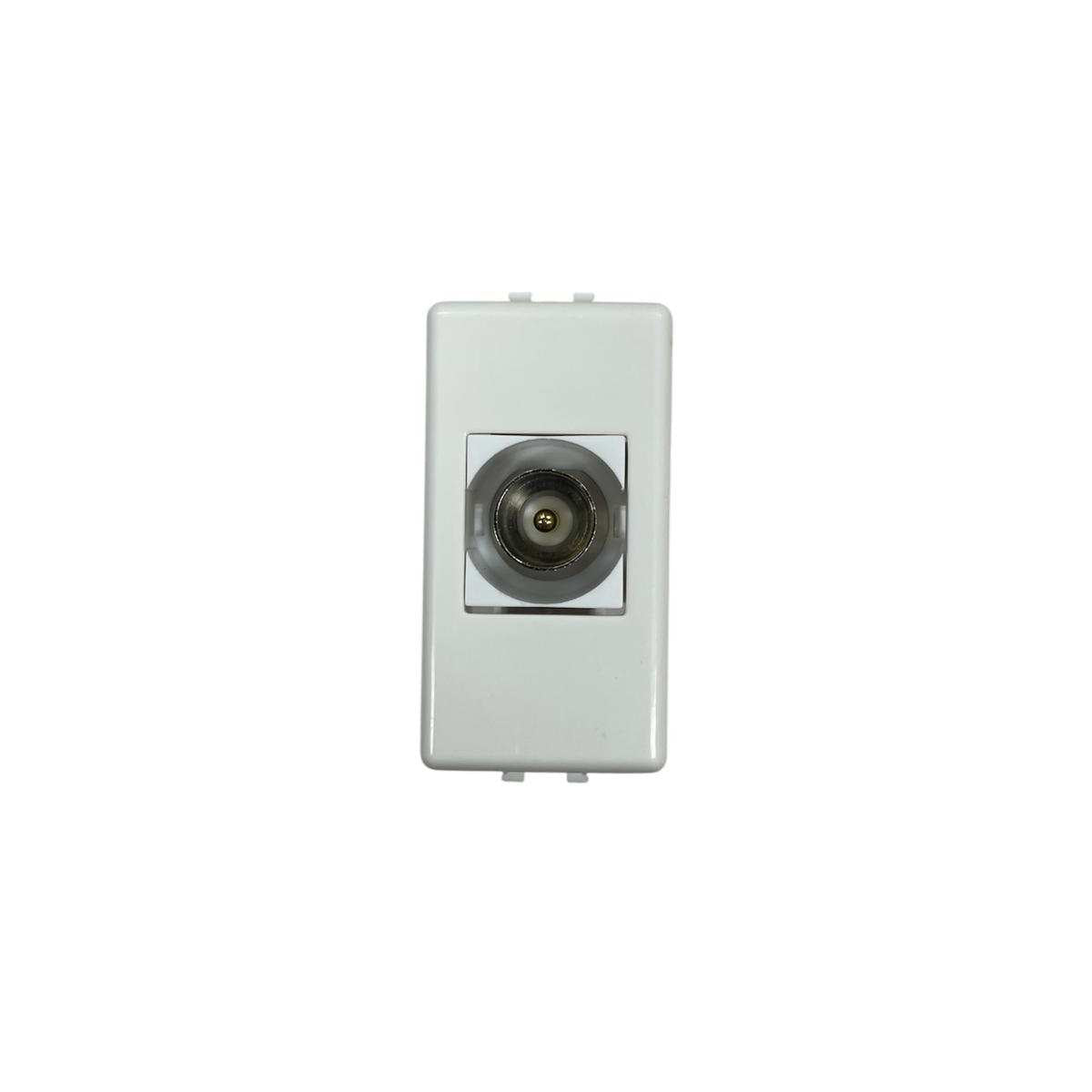 Presa TV Matix Compatibile Maschio Bianco