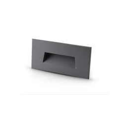 Segnapasso Led Esterno 4W Luce Calda Alluminio Grigio Scuro