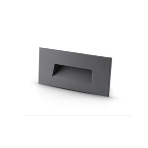 Segnapasso Led Esterno 4W Luce Calda Alluminio Grigio Scuro