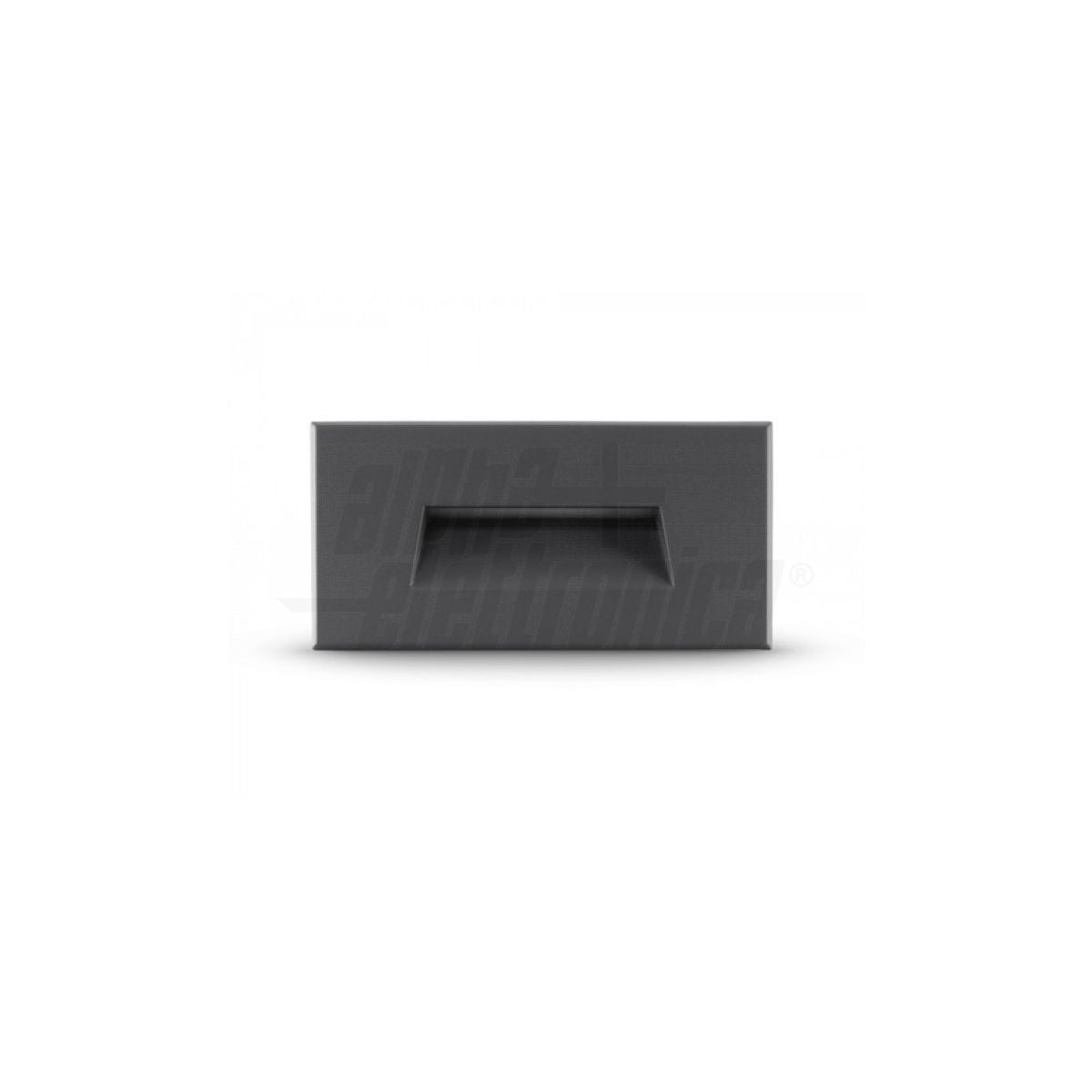 Segnapasso Led Esterno 4W Luce Calda Alluminio Grigio Scuro