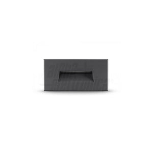 Segnapasso Led Esterno 4W Luce Calda Alluminio Grigio Scuro