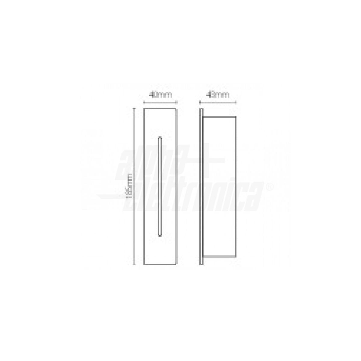 Segnapasso Led Esterno Lama di Luce Antracite 3W IP65 Luce Calda con Cassaforma