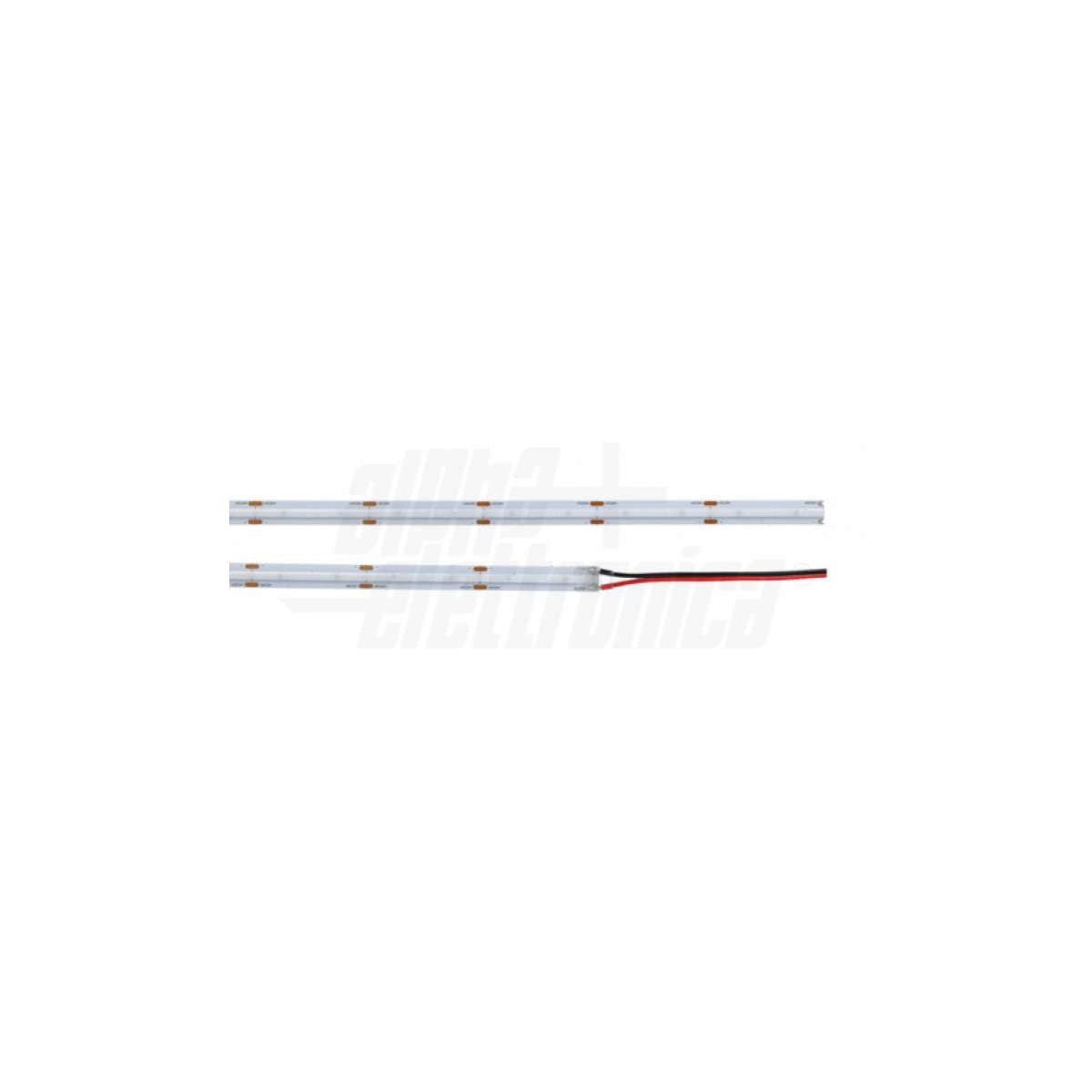 vista dall'alto strip led blu