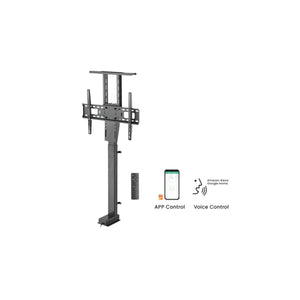 Supporto a Pavimento per TV Motorizzato 37-80 Pollici Telecomando RF Wi-Fi App Tuya