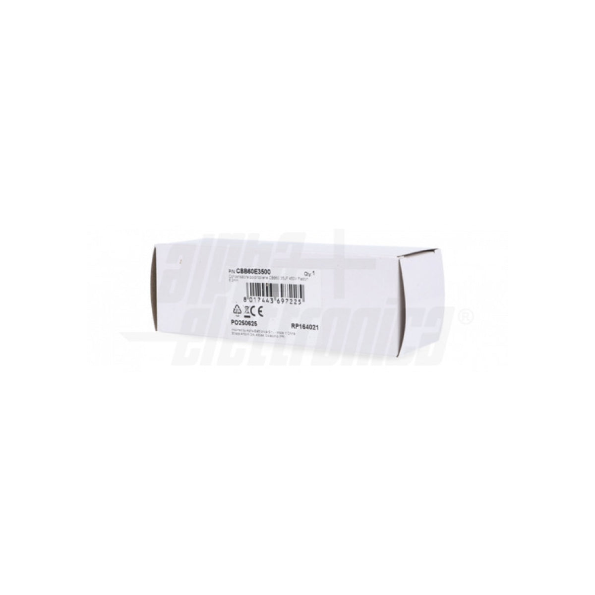 Condensatore 35 µF 450V Faston 6,3 mm  Polipropilene per motori