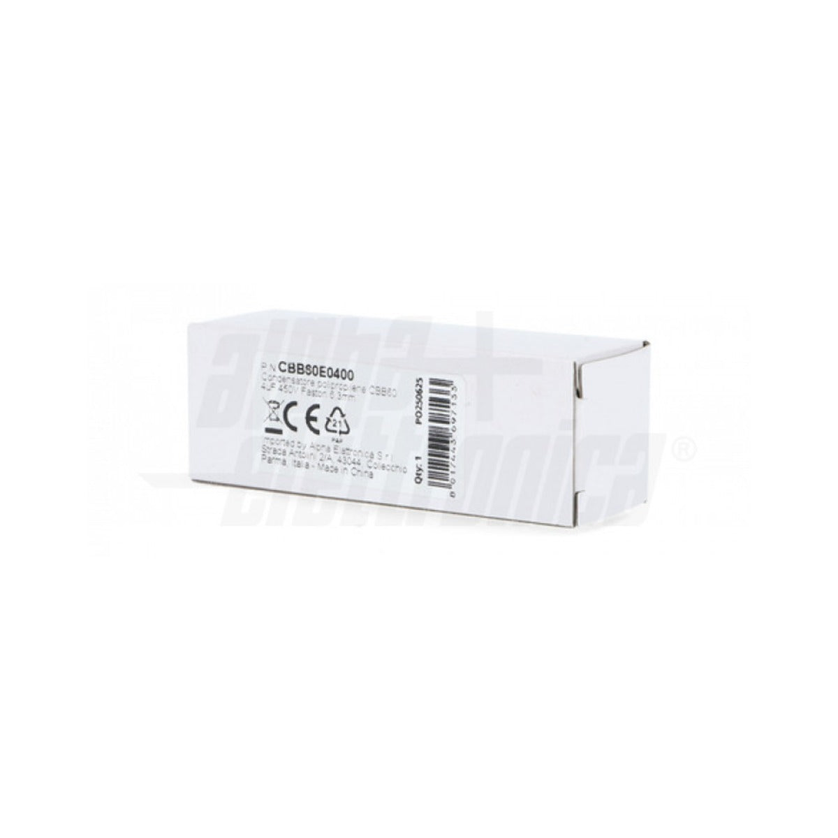 Condensatore 4 µF 450V Faston 6,3 mm — Polipropilene per motori