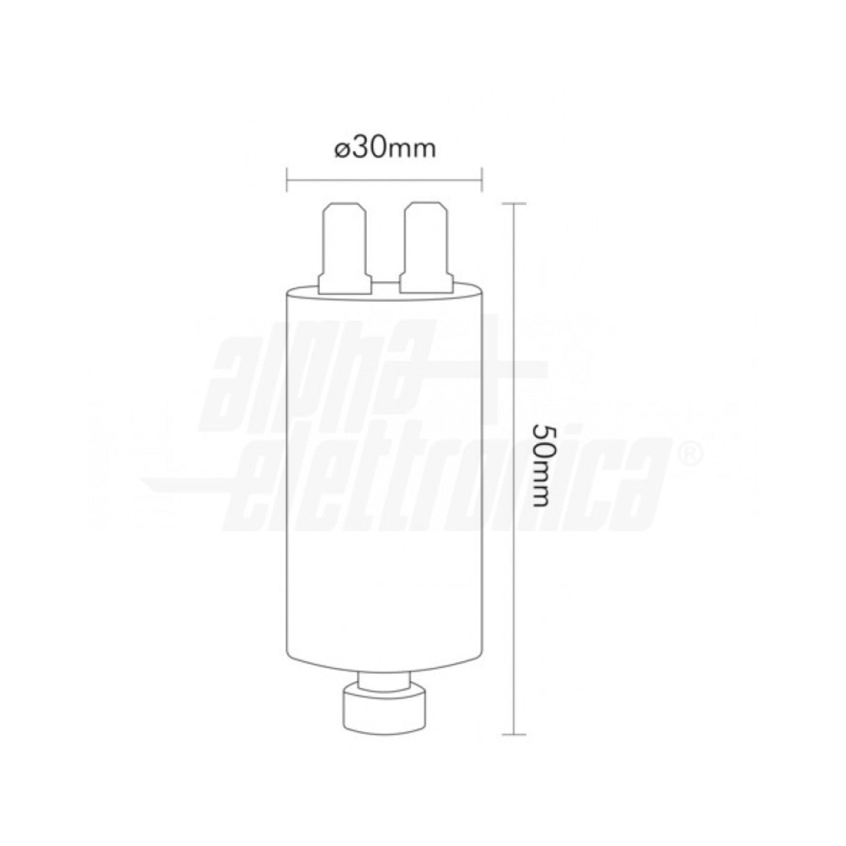 Condensatore 4 µF 450V Faston 6,3 mm — Polipropilene per motori