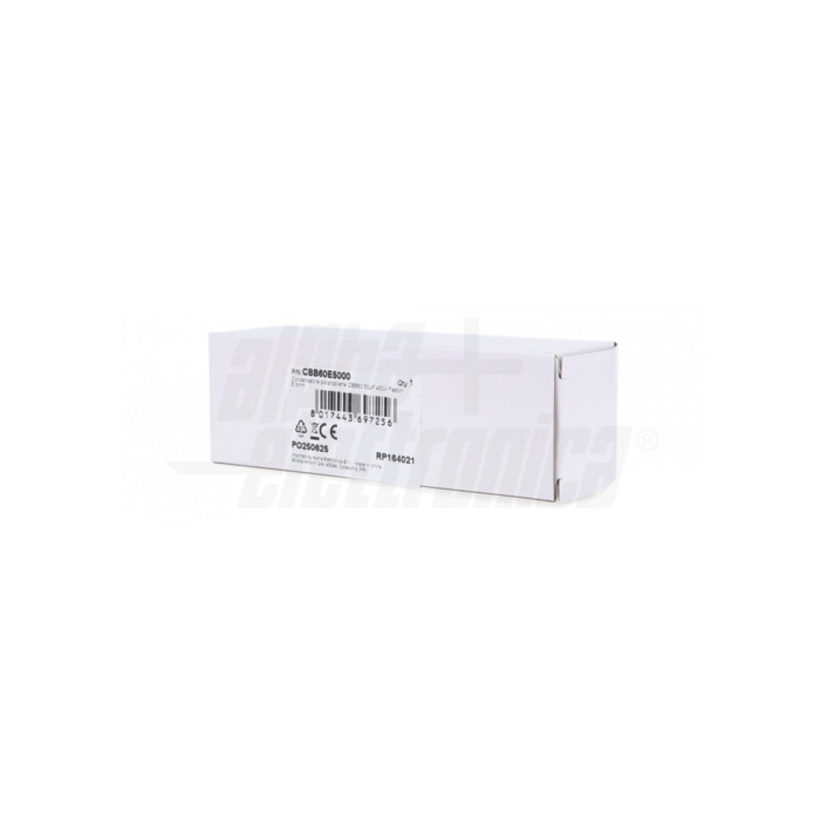 Condensatore 50 µF 450V Faston 6,3 mm Polipropilene per motori