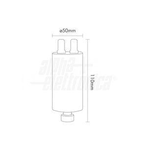 Condensatore 50 µF 450V Faston 6,3 mm Polipropilene per motori