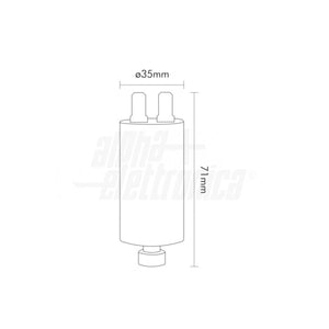 Condensatore Rifasamento 10 µF 450V Faston 6,3 mm — Polipropilene per motori