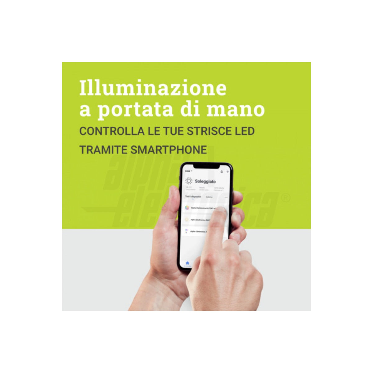 Dimmer LED Controller RGBW 12/24V WIFI 12A 4 Canali  App e Pulsante