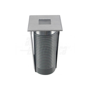 Faretto da Terra per Esterno Giardino Led Acciaio 1W 24V DC IP67 Quadrato 32mm