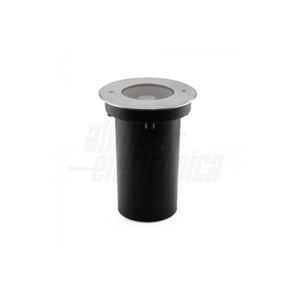 Faretto da Terra per Esterno Giardino Led Acciaio 5,5W 24V DC IP67 Tondo Ø116