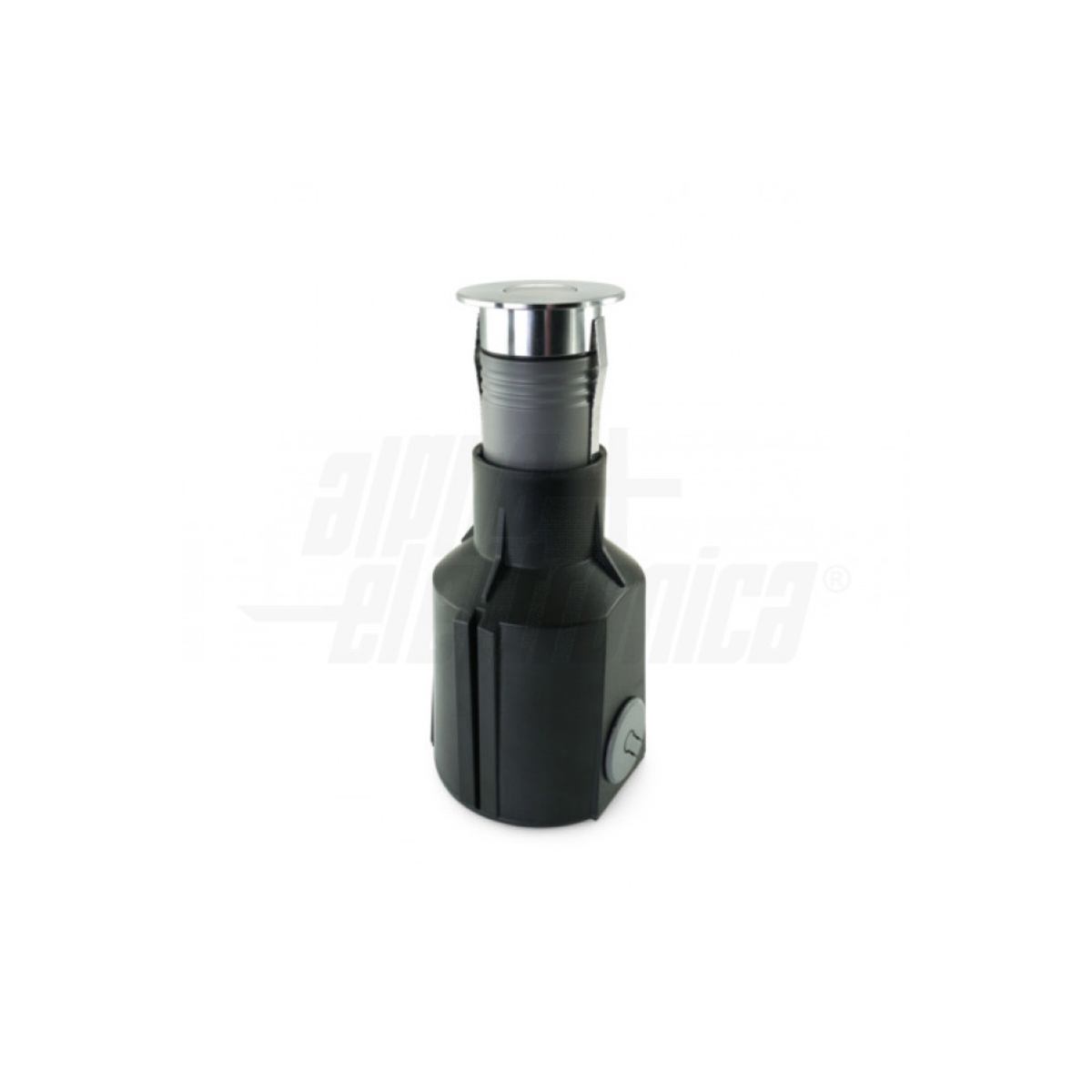 Faretto da Terra RGB per Esterno Giardino Led Acciaio 4W 24V DC IP67 Tondo Ø55 Serie Iride